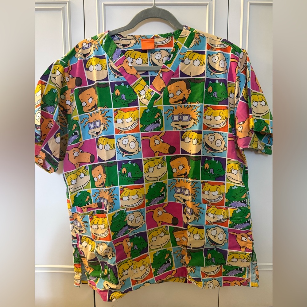 SOLD- Women’s Rugrats Scrub Top